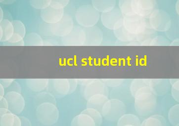 ucl student id